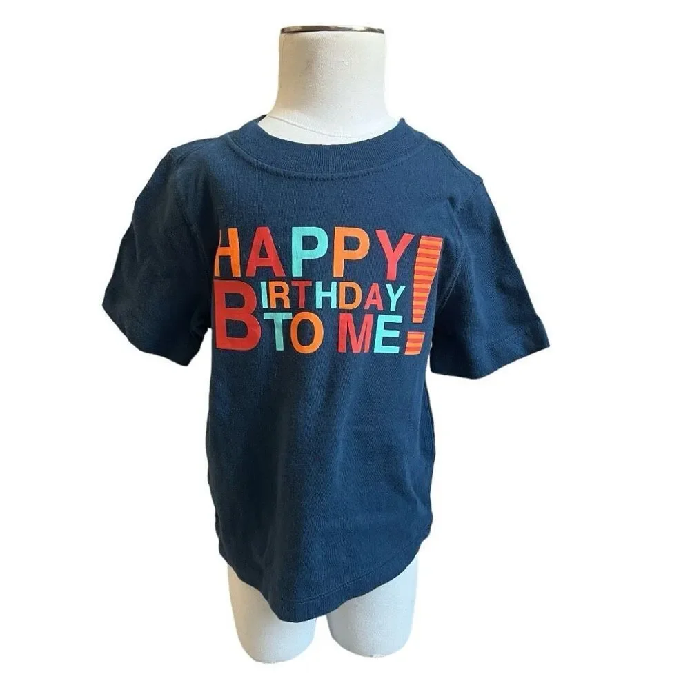 NWT Baby Boys Old Navy Happy Birthday Graphic Tee Shirt - Sz 18-24 mo